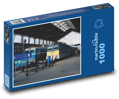 Obrázok produktu pre Puzzle 1000 Vlak - železničná stanica, depo - martinpuzzle
