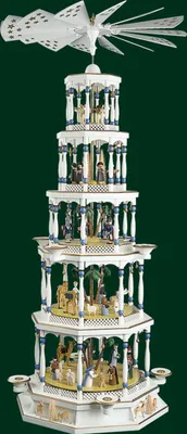 Obrázok produktu pre Stolová pyramída Nativity 5 poschodí farebná Výška = 123 cm NOVINKA