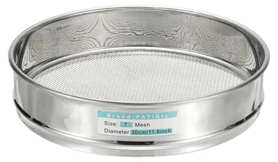 Obrázok produktu pre Sievko do laboratória s priemerom 30 cm, vyrobené z nehrdzavejúcej ocele