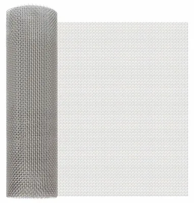 Obrázek produktu pro vidaXL Síťovina 40 x 200 cm, 6 ok, nerezová ocel 201, stříbrná