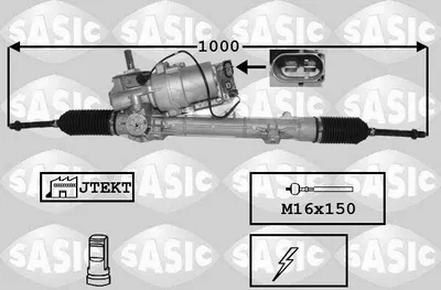 Produktbild von SASIC 7170058 Lenkgetriebe passend für PEUGEOT 207 (WA, WC)