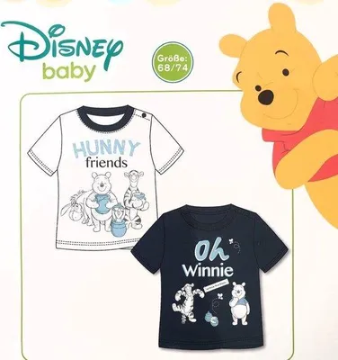 Produktbild von Disney Baby Winnie the Pooh T-shirt - 2 stuks - Maat 74/80