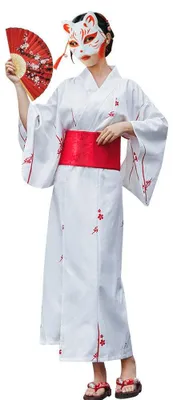 Productafbeelding van y Yukata Vrouwen Kimono Jurk - Satijnen Sakura Patroon