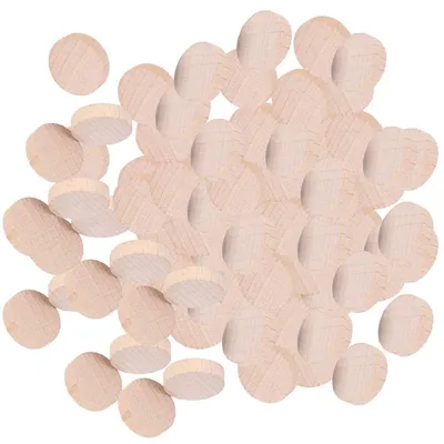 Produktbild von Holzscheiben Buche 300 Stück 2 cm unbehandelt Bastelset für Schmuck & Deko