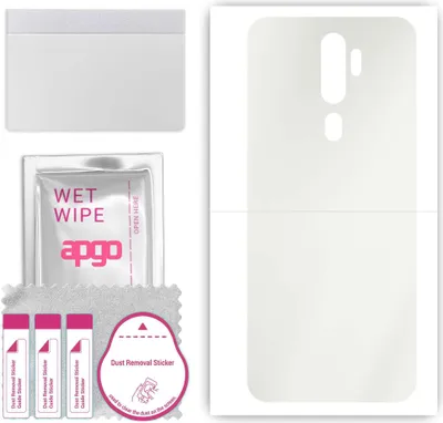 Produktbild von apgo Rückseite Schutzfolie, Matt, kompatibel mit Oppo A9 (2020), Hinten Hydrogel-Displayschutzfolie mit Positionierhilfe, kratzfest, einfache Montage