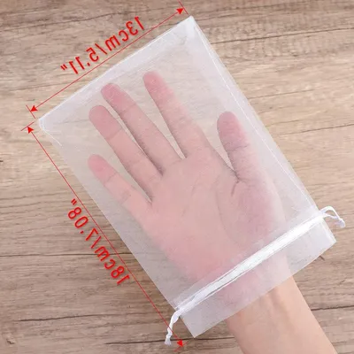 50 Stück Organza Taschen 13 x 18 cm für Hochzeiten, Geschenktaschen mit Zugband für Süßigkeiten, Schmuck und Geschenke
