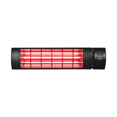 Obrázek produktu pro Euromac Golden 2000 Ultra RCD, Infračervený elektrický přímotop, 100°, IP65, Strop, Zeď, Černá, Hliník