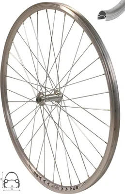 Produktbild von REDONDO 28 Zoll Vorderrad Laufrad Fahrrad V Profil Felge Silber