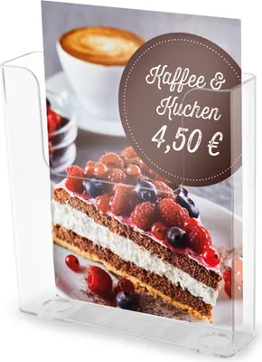 Produktbild von Prospekthalter DIN A5 freistehend / Wandmontage