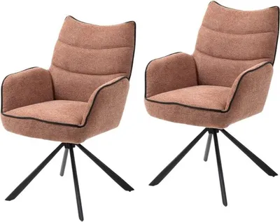 Produktbild von SEBA Drehstuhl Abel 180° rost, 2er SET