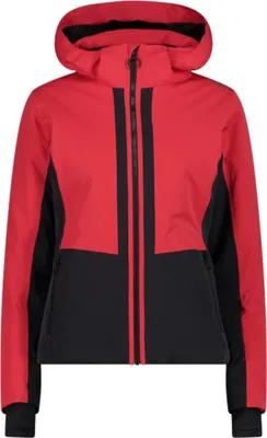 Produktbild von CMP Damen Skijacke aus Twill mit abnehmbarer Kapuze rot 38