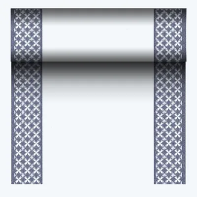 Productafbeelding van Tafelrunner, stofachtig, PV-tissue mix "ROYAL Collection", 24 meter x 40 cm, "Delft"