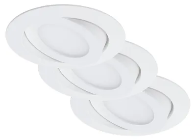 Immagine prodotto di set di 3 luci LED da incasso, Ø 10,6 cm, 4,8 W, bianco, Briloner Leuchten