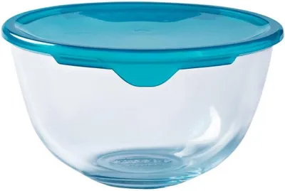 Productafbeelding van PYREX kom met deksel, inhoud: 0,50 liter, hoogte: 100 mm, diameter: 140 mm