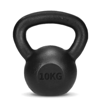 Produktbild von 4FIZJO Gusseiserne Kettlebell 10 kg, Trainingsgewicht für Kraft- und Functional-Training