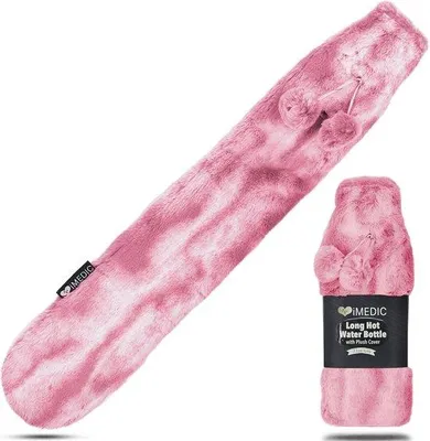 Produktbild von Lange Warmwaterkruik mit Fleece Überzug Rosa
