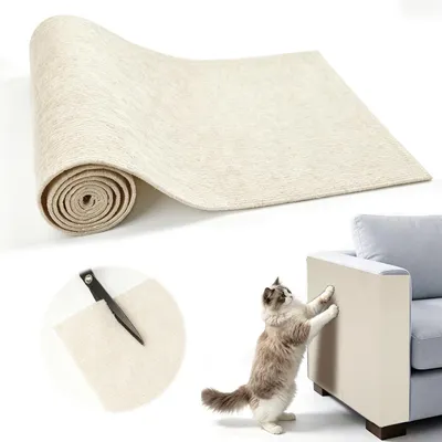 Produktbild von Kratzmatte selbstklebend, 100x30 cm, beige, für Möbelschutz