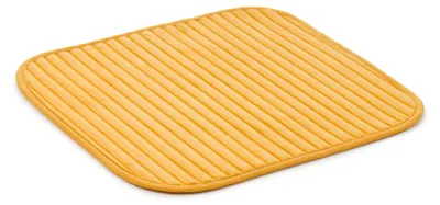 Produktbild von GÖZZE Berlin Cordoptik Badteppich flauschiger saugfähiger rutschsicherer Mikrofaser-Badvorleger Mais Gelb 50 x 45 cm