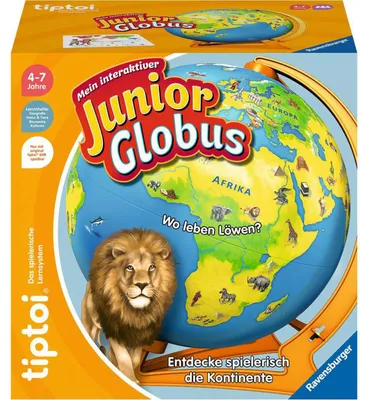 Immagine prodotto di Ravensburger tiptoi 00115 - Il mio globo interattivo Junior - Giocattolo per bambini dai 4 anni in su