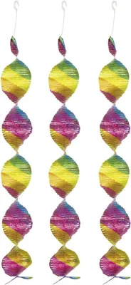 Produktbild von Regenbogen Hängedeko Spirale - 4 Stück