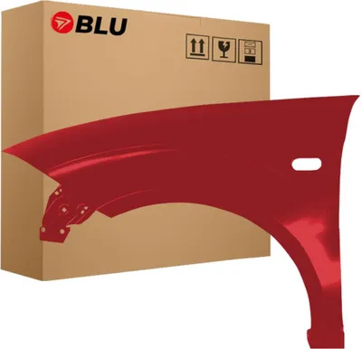 Image de BLU Aile Compatible avec Seat Toledo III 3 LS3X Gauche Rot Rot Rumbi | 2004-2009 | Avant | Peint| Prêt à Monter | Acier