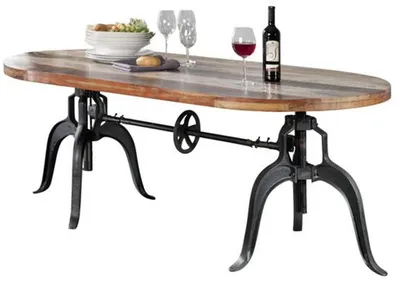 Immagine prodotto di MASSIVMOEBEL24 | tavolo da pranzo in legno di Legno riciclato 180x100x75 multicolore laccato INDUSTRIAL #04