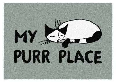 Produktbild von Akzente FEEL My Purr Place Fußmatte, 50 x 70 cm, Polyester/Latex, rutschfest, kuschlig weich, für Fußbodenheizung