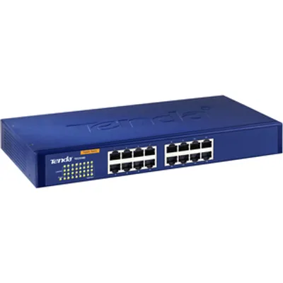Produktbild von Tenda TEG1016D, L2, ungemanaged, Gigabit Ethernet (10/100/1000), 1000BASE-T, 100BASE-TX, 10BASE-T, IEEE 802.3, IEEE 802.3ab, IEEE 802.3u, IEEE 802.3x, 8192 Eintragungen