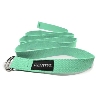 Produktbild von Yoga Gurt, Pilates Gurt zum Dehnen 200 cm x 3,8 cm mint
