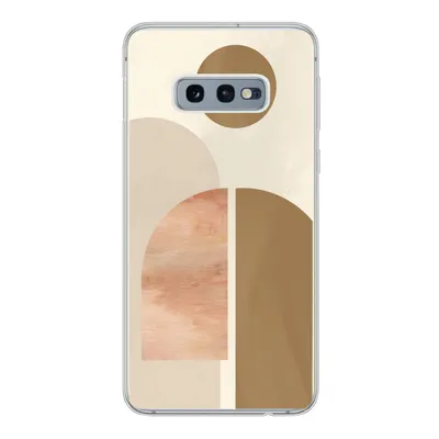 Produktbild von MuchoWow® Handyhülle Schutzhülle Hülle für Samsung Galaxy S10e Rosa - Braun - Design Silikon Softcase Handy Hülle - Handy