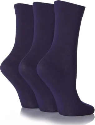 Produktbild von SockShop Damen-Socken Lange Bambus-Set 3 Paar Navy 37-42