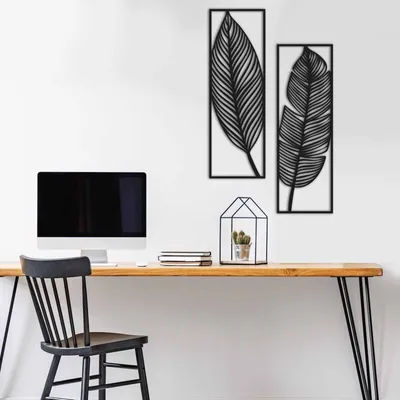 Obrázek produktu pro Wallity, MT- NRA1102, Černá, Ostatní bytové dekorace, 49 x 73 cm, 100% kov (Tloušťka: 1)