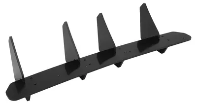 Image de Diffuseur arrière noir brillant au look sportif - Kit carrosserie pour pare-chocs arrière de la MK6 standard (2009-2012)