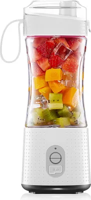 Obrázek produktu pro Přenosný mixér na koktejly a smoothies Osobní velikost cestovního odšťavňovače na ovoce s dobíjecí baterií USB 4000 mAh Malý elektrický individuální mini mixér na džusy a mléko