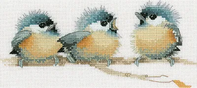 Produktbild von Heritage Kreuzstich Set Aida "Hübsch sitzen (A)", Zählmuster, VPST543-A, 20,5x9cm