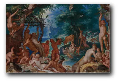 Produktbild von Kunstdruck „Das Goldene Zeitalter“ von Joachim Wtewael – 20×30 cm – ungerahmt