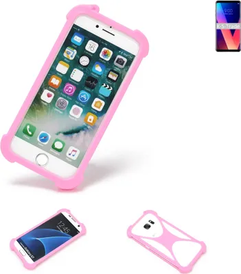 Produktbild von K-S-Trade Handy Hülle kompatibel mit LG Electronics V30 Schutz Hülle Bumper Silikon Schutz Hülle Cover Case Silikoncase Silikonbumper TPU Softcase