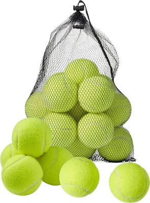Produktbild von Famanu Tennisbälle 15 Stück mit Tragetasche - ideal für Sport und Training