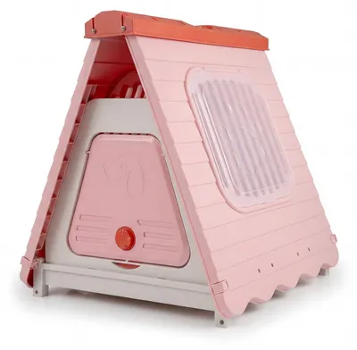 Immagine prodotto di Cuccia per cani da esterno con finestre di ventilazione, pieghevole, rosa