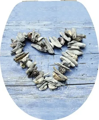Produktbild von form&style WC-Sitz MDF Sculpture Heart mit Absenkautomartik und leicht abnehmbar