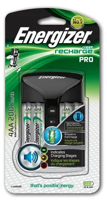 Image de Energizer 639837 PRO Charger Chargeur à fiche incl. 4 accus AA 2000mAh Capacité