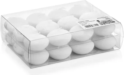 Produktbild von INNA-Glas 24er Set Schwimmende Kerzen Ornella, weiß, Ø 4,5cm, 4h - Teelichter