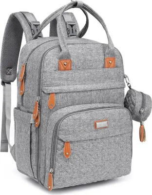Produktbild von BabbleRoo Wickelrucksack, Multifunktional, Große Kapazität, inkl. Wickelauflage & Schnullerhalter