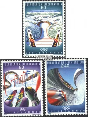 Produktbild von Briefmarken Liechtenstein 1993 Mi 1076-1078 (kompl.Ausg.) gestempelt Winterolympiade