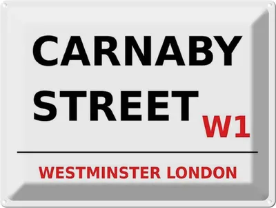 Produktbild von vianmo Blechschild 30x40 cm London Westminster Carnaby Street W1