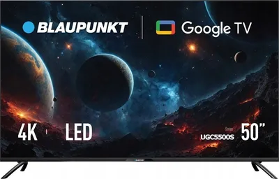 Zdjęcie produktu dla Telewizor Blaupunkt 50 cali LED 4k UHD Google Smart TV czarny