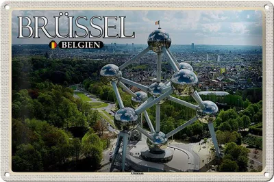 Produktbild von Blechschild Reise 30x20cm Brüssel Belgien Atomium