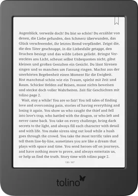 Produktbild von tolino page 2 schwarz 8GB Wifi eBook-Reader