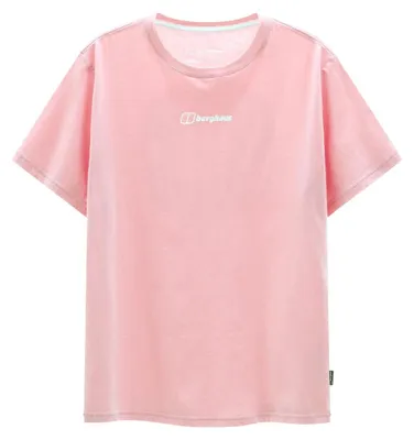 Image de T-shirt graphique à manches courtes "Nature Essential" pour femmes, 100% Coton, Berghaus, couleur : Rose Lac (PNK), taille : UK 12 / DE 38