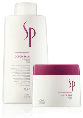 Produktbild von Wella SP System Professional Color Save Set Shampoo 1000 ml + Mask 400 ml